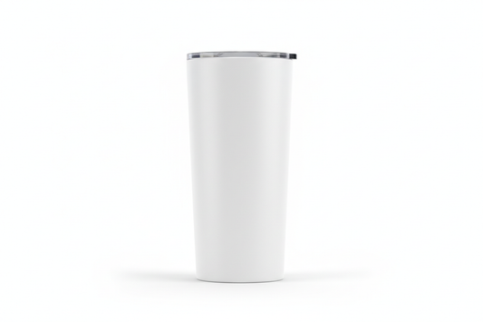 20 oz skinny white tumbler